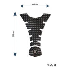 Eazi-Grip EVO Centre Tank Pads (H) Black Ducati Diavel 1260S 2019 - 2023