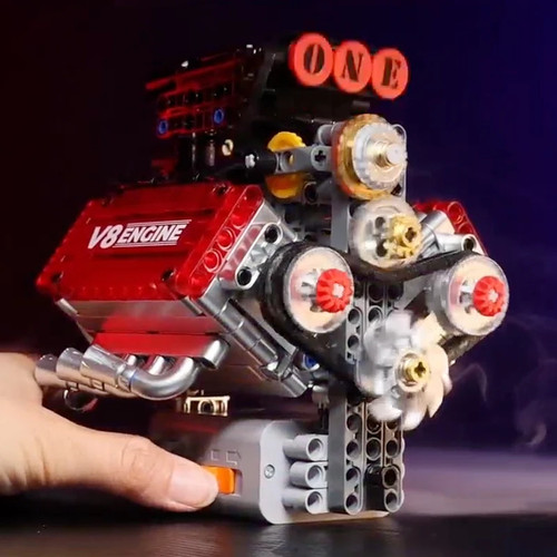 Engine motorized simulation - v8,