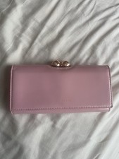 Ted Baker london Honeyy Dusky Pink Patent Leather Purse Twisted Cystal Clasp