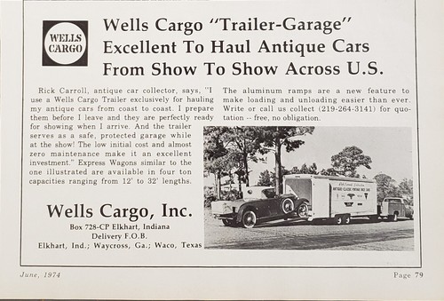 1974 wells cargo trailer - wells,