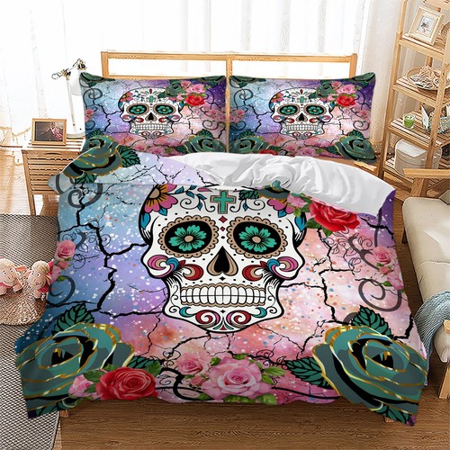 Gothic skull duvet cover - duvet,