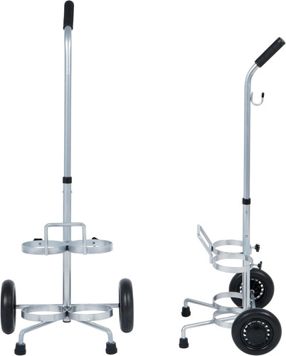 Dual oxygen cylinder trolley - oxygen,