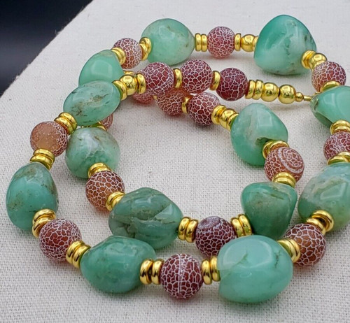 Natural chrysoprase graduated - chrysoprase,