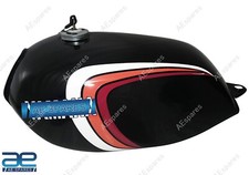 Petrol Gas Fuel Tank Steel Black For Yamaha RD250LC RD350LC S2u