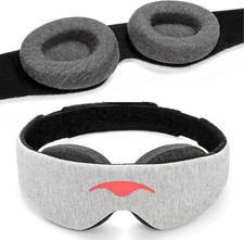 Manta Sleep Mask - 100% Light Blocking Eye Mask, Zero Eye Pressure, Comfortable 