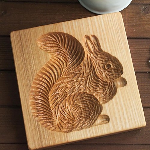 Wooden cookie cutter embossing - wooden,
