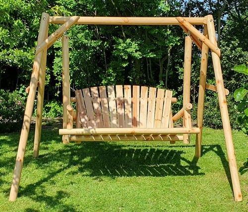 Rustic swing bench - rustic,