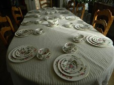 Wedgwood Bone China " Charnwood #WD-3984" Set for (12) with 5 Serving Pieces