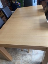 Next Dining Table & 6 Faux Leather Chairs.