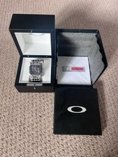 Oakley Minute Machine Watch w/ Leather Band X Metal Watches Time Tank Watch