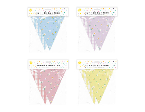 Summer garden bunting floral - summer,