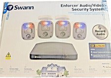 SWANN ENFORCER 4K, 4 CAMERA, SECURITY SYSTEM,   # SWDVK-856804M      (E3)