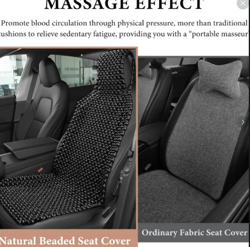 Black wooden beads - l, seat
