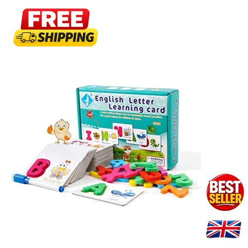 Wooden alphabet flash cards - alphabet,