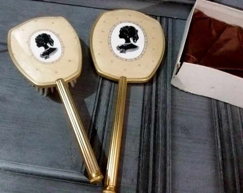 Vintage set mirror and - vintage, of