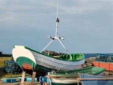 Photo 6x4 Coble on shore at