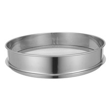  Garden Compost Sieve: Stainless Steel Sifting Pan - 35 CM Round Soil Sifter