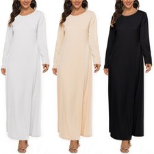 Women Ladies Robe Dubai Abaya Kaftan Muslim Islamic Long Modest Maxi Dress