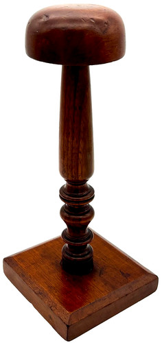 Antique turned wood millinery - antique,