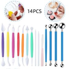 14PCS Fondant Cake Decorating Tools Set Icing Sugarcraft Flower Moulding kit