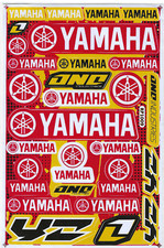 Yamaha Motorcycle Motorcycle 27 Decal Sticker Set Logo Motocross ONE YZ