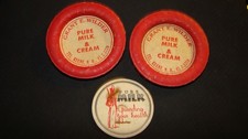 2 Grant E. Wilder Milk Bottle Caps Keene, N.H. From A Local Estate