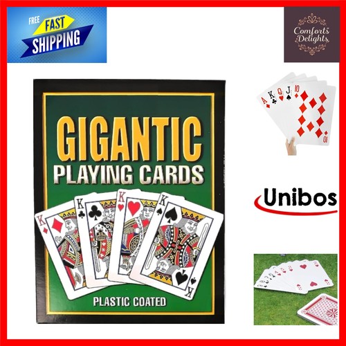 Giant waterproof playing cards - playing,
