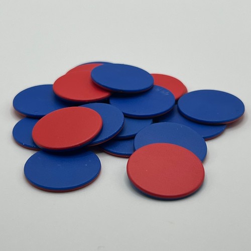 25mm counters two colour - -,