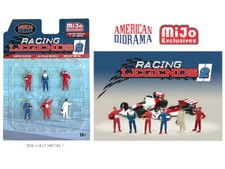 1:64 Figure F1 Racing Legends 2 Set 6 Figures Race Driver American Diorama Mijo