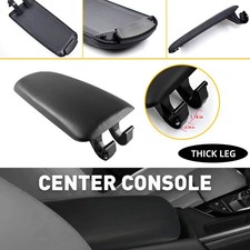 For 2004-2008 Audi A4 Armrest Center Box Console Lid Cover Black Leather Replace