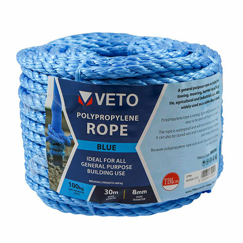 Polypropylene rope blue - polypropylene,