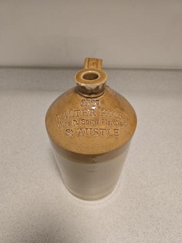 Antique stoneware flagon - antique,