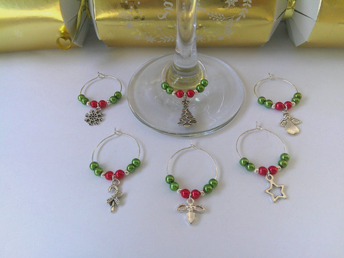 Christmas wine glass - christmas,