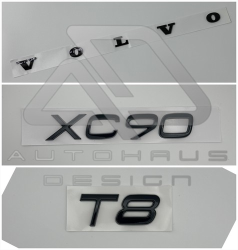 Gloss black rear badge - black,