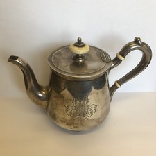 Antique Russian Solid Silver Teapot Probably Jenny Vakever / Wakever Of Faberge