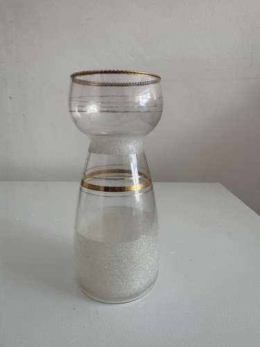 Vintage glass hyacinth vase - glass,