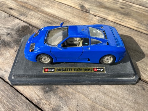 Burago blue bugatti - bugatti,