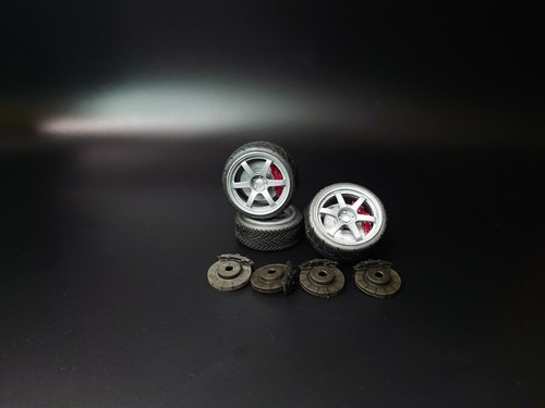 Volk te37 wheels tires - 1/18,