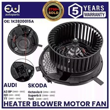 HEATER BLOWER MOTOR FAN FOR AUDI A3 8P Q3 TT MK2 SKODA OCTAVIA SUPERB MK2 YETI