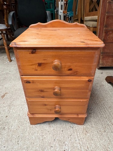 Pine drawer bedside unit - drawer,