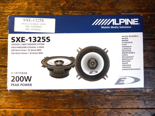 Alpine sxe 1325s car speaker - alpine,