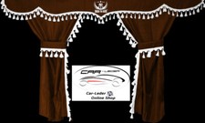 Truck curtains curtain brown
