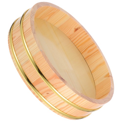 Wooden sushi rice mixing bowl - wooden,