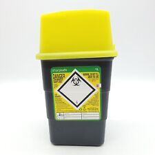 2 Sharpsafe Sharps 1L Bin Tub Container Disposable Syringe Needle Tattoo Insulin