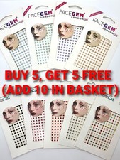 Face Gems Adhesive Glitter Jewel Tattoo Festival Rave Party Body Make