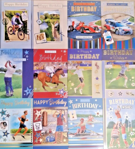 Birthday card open sports - open,