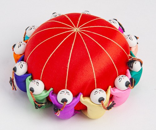 Pincushion oriental characters - oriental,