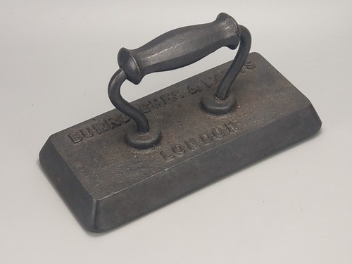 Antique billiard table iron - antique,
