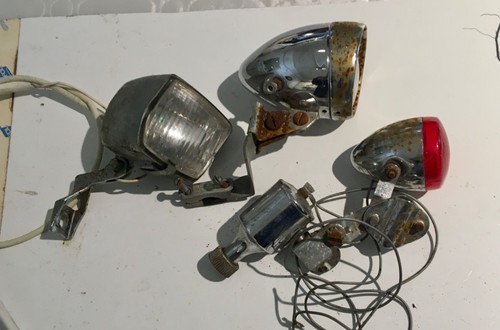 Vintage bicycle dynamo lamps - dynamo,