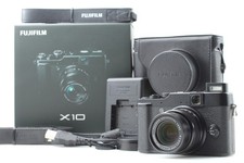 [ MINT in Box ] Fujifilm Fuji X10 Black 12.0MP Digital Camera w/ Case From JAPAN